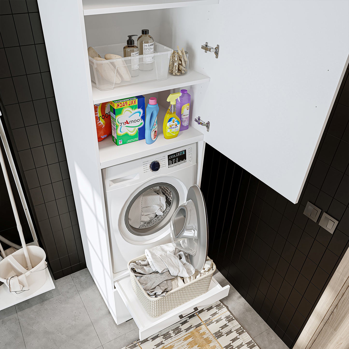 Roomart A  — Washer & Dryer Cabinet