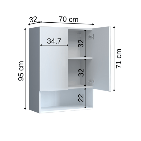 Çamaşır Makinesi Dolabı Um2 Kapaklı Üst Dolap - Roomartstore.com.trçamaşır makinesi dolabı1556