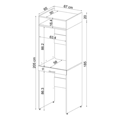 Çamaşır ve Kurutma Makinesi Dolabı - D+D1 - Roomartstore.com.trçamaşır ve kurutma makinesi dolabı1774