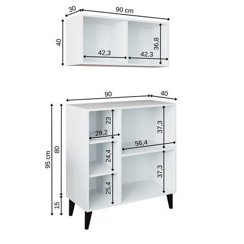 Çok Amaçlı Mutfak Kiler Mikrodalga Dolabı Kahve Köşesi - Peta 90 - Roomartstore.com.trçok amaçlı dolap2116