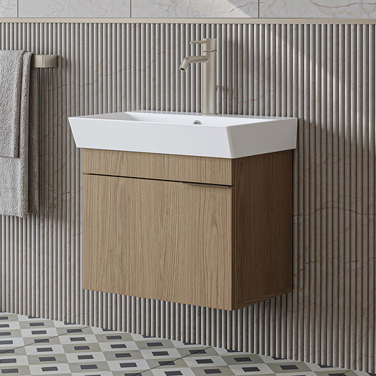 Roomart Likya - Vanity Unit with Ceramic Washbasin, 59 cm