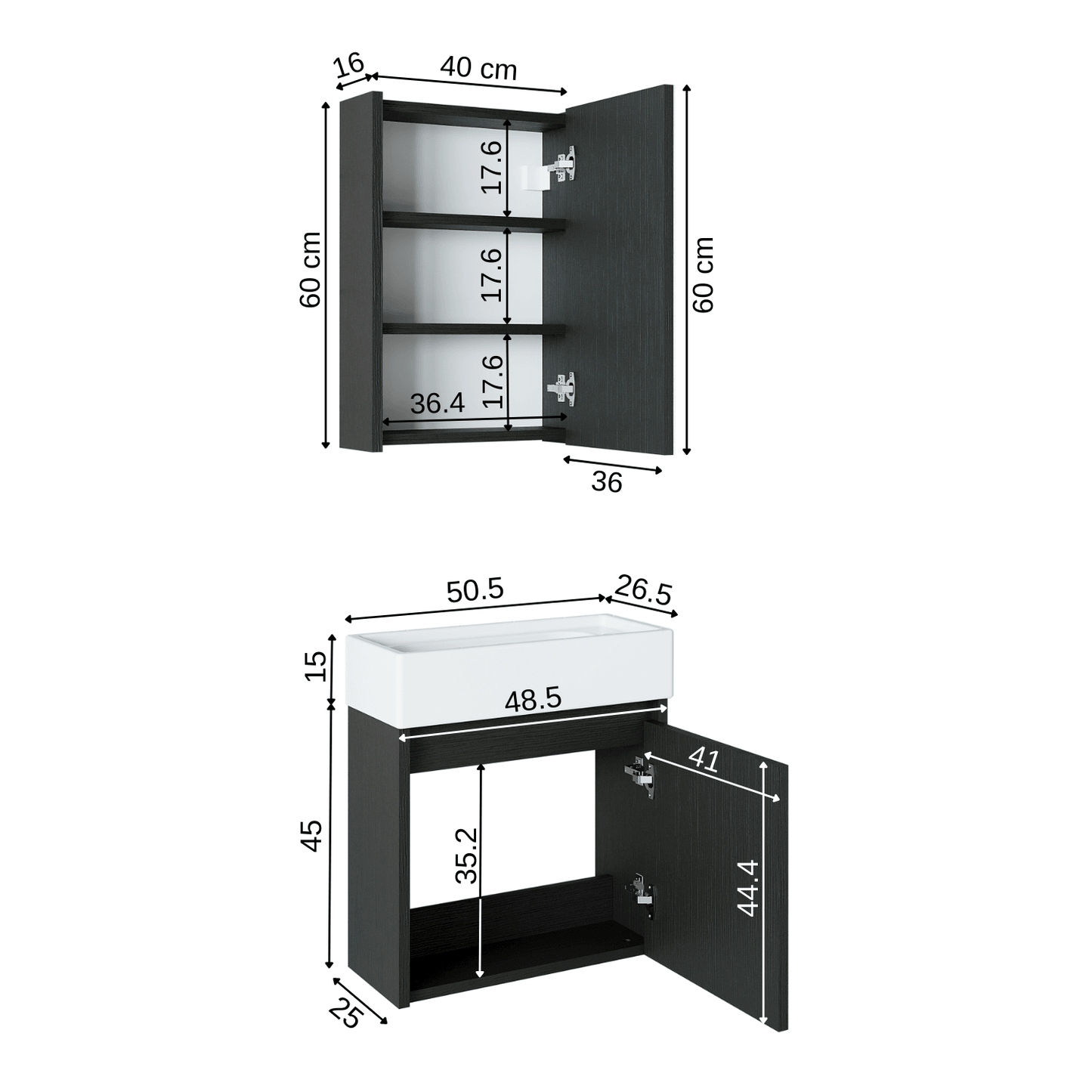 Vanity Bathroom Cabinet 2 Piece Set - Mini - Roomartstore.co.ukbathroom cabinet2024