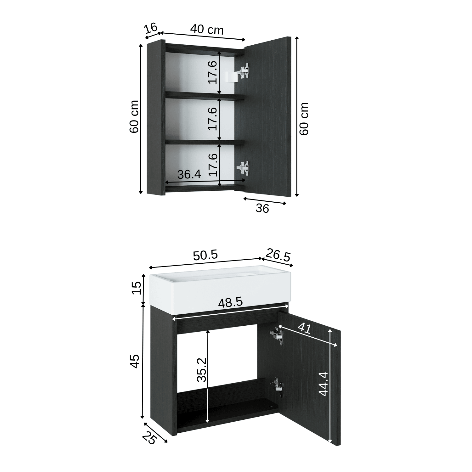 Vanity Bathroom Cabinet 2 Piece Set - Mini - Roomartstore.co.ukbathroom cabinet2024