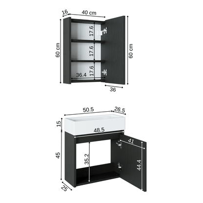 Vanity Bathroom Cabinet 2 Piece Set - Mini - Roomartstore.co.ukbathroom cabinet2024