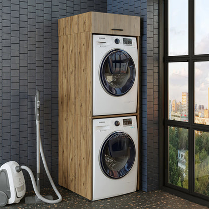 Roomart Duo - Washing Machine Cabinet With Bench Top Cabinet