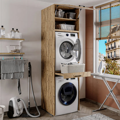 Roomart Duo - Washing Machine Cabinet With Pull-Out Shelf