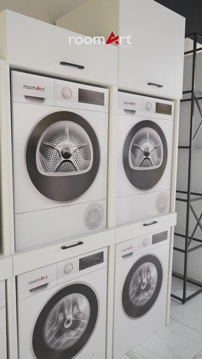 Roomart D Cabinet - Washer Dryer Stacker with Pull-Out Tray