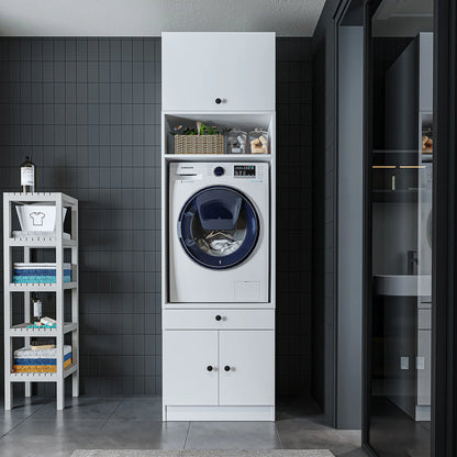 RoomArt 1000 Modular Laundry Appliance Cabinet in White