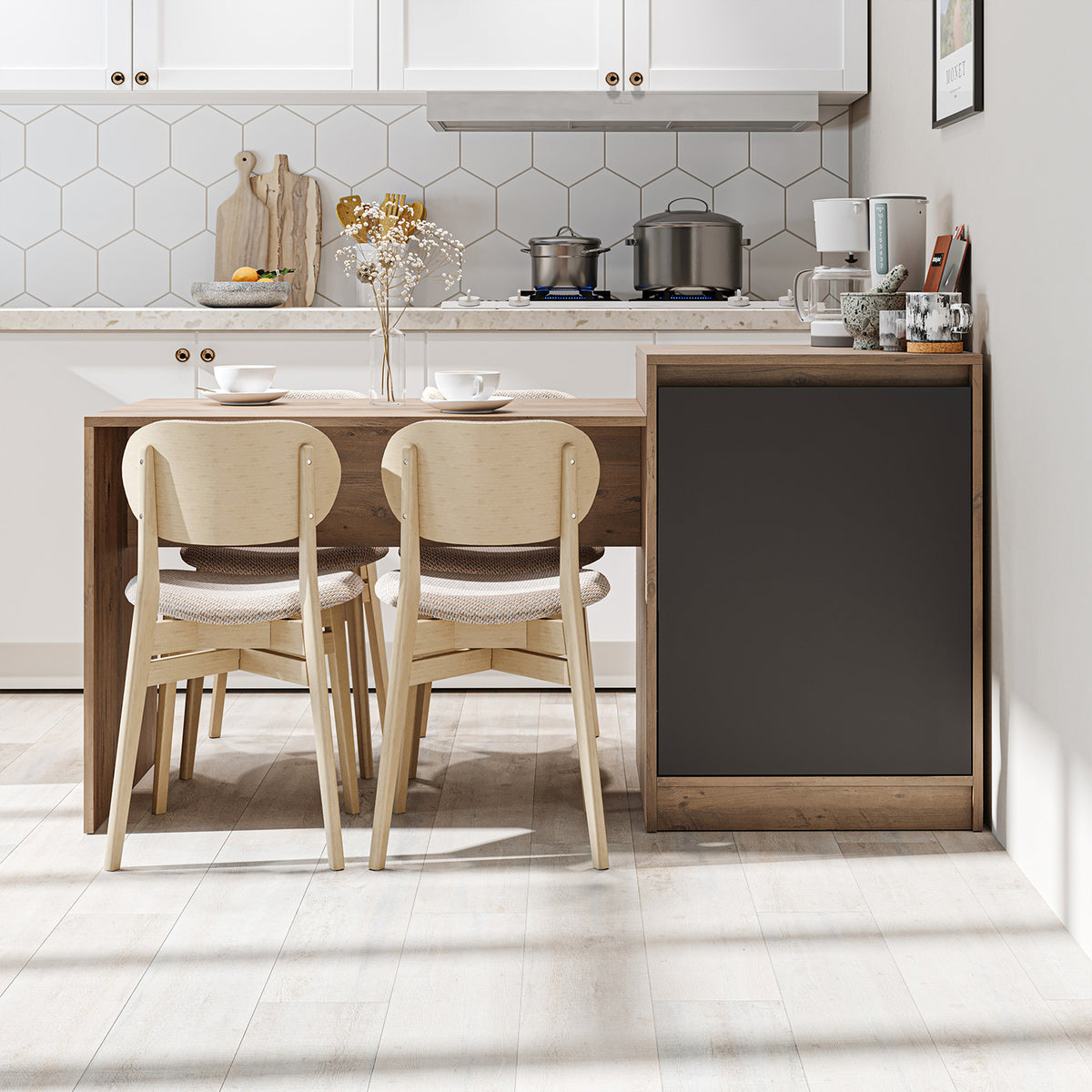 RoomArt Milano Kitchen Island & Dining Table – view 4