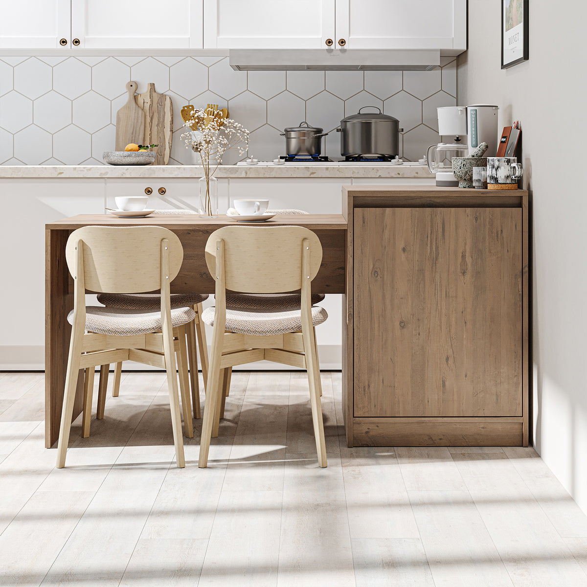RoomArt Milano Kitchen Island & Dining Table – view 7