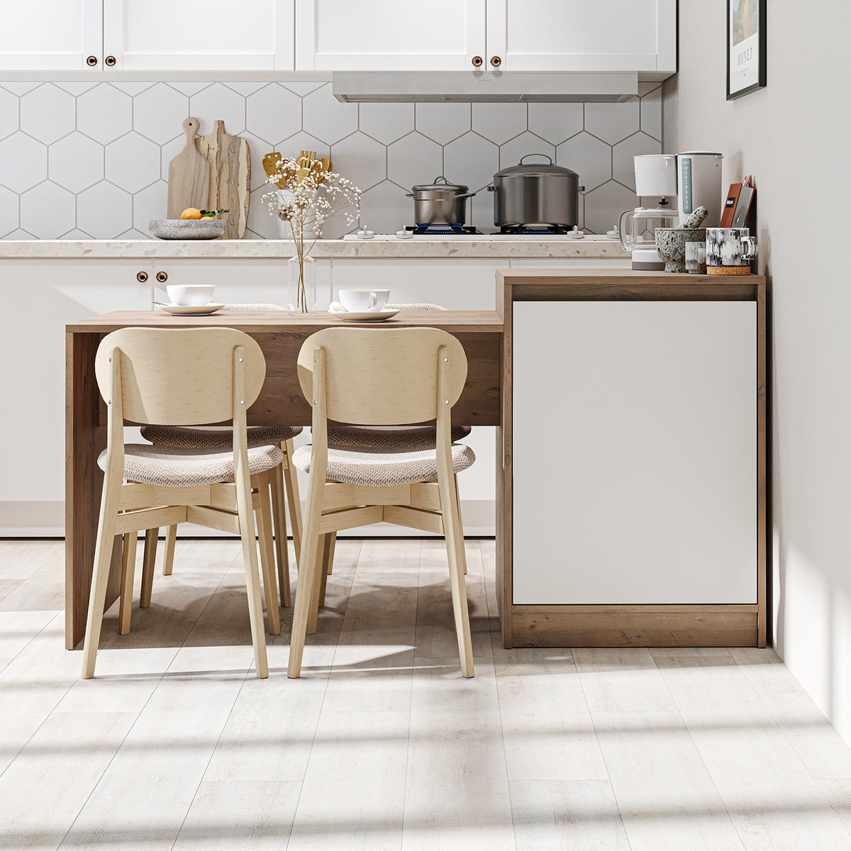 RoomArt Milano Kitchen Island & Dining Table