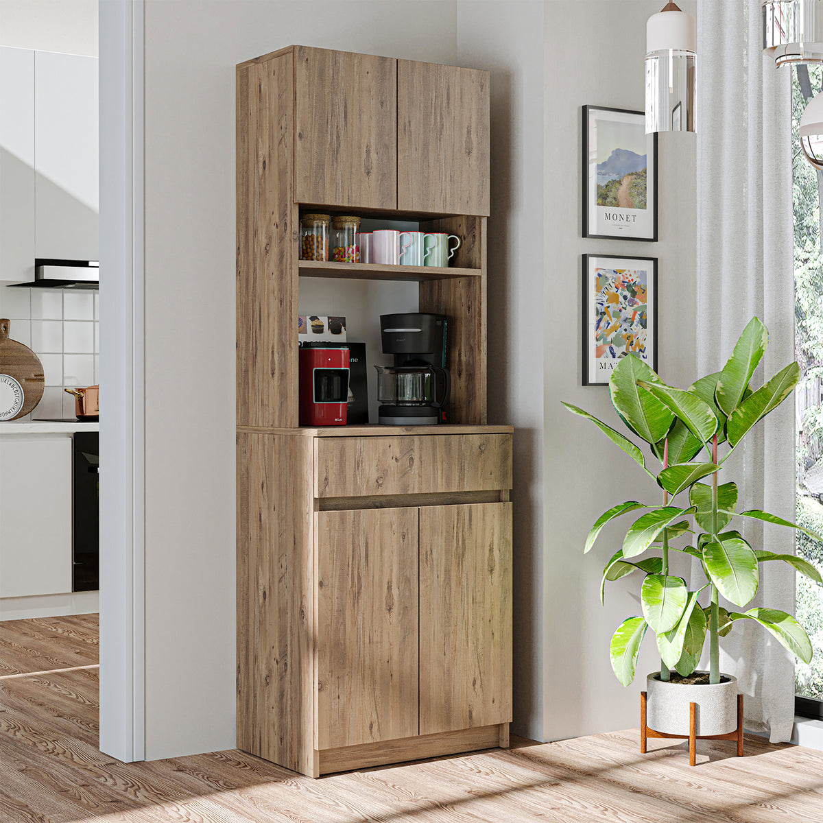 RoomArt Napoli Kitchen Dresser in Oak