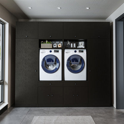 Roomart 1000 Luxe Line — Twin Washer & Dryer with Matching Side Cabinets