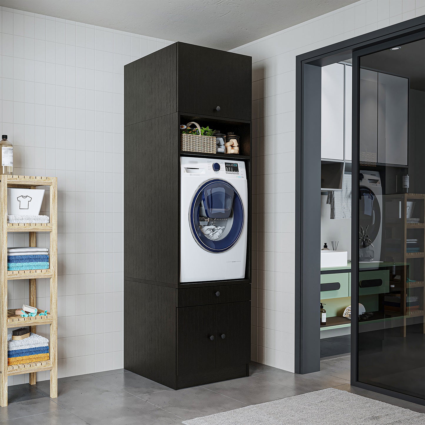 Roomart 1000 — Modular Laundry Appliance Cabinet