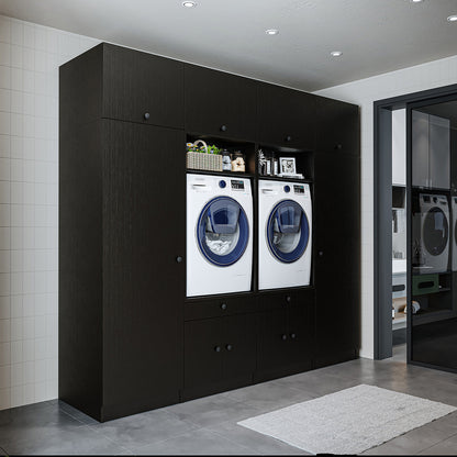 Roomart 1000 Luxe Line — Twin Washer & Dryer with Matching Side Cabinets