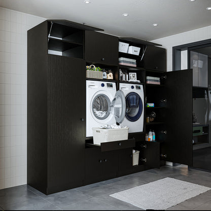 Roomart 1000 Luxe Line — Twin Washer & Dryer with Matching Side Cabinets