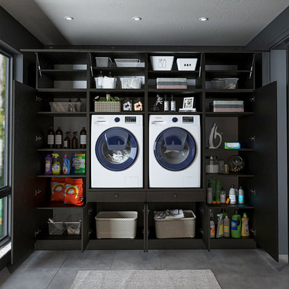 Roomart 1000 Luxe Line — Twin Washer & Dryer with Matching Side Cabinets