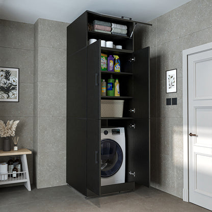 Roomart Dora Flex - 2-in-1 Cabinet for Washing Machine with Storage Shelves or Dryer Stacker
