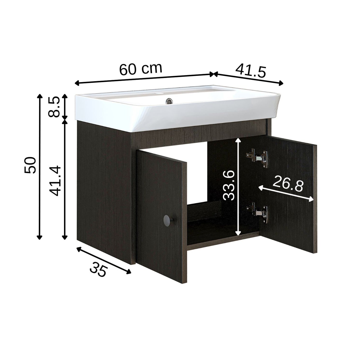 Roomart Ada Vanity Unit with Basin