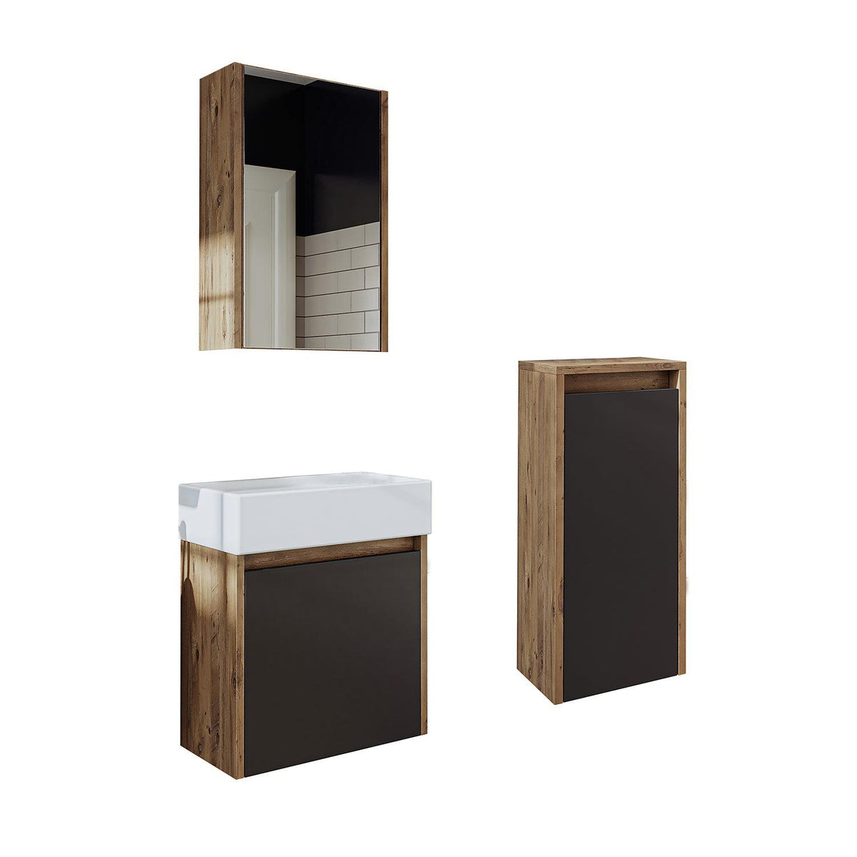 Vanity Bathroom Cabinet 3 Piece Set - Mini - Roomartstore.co.ukbathroom cabinet1960