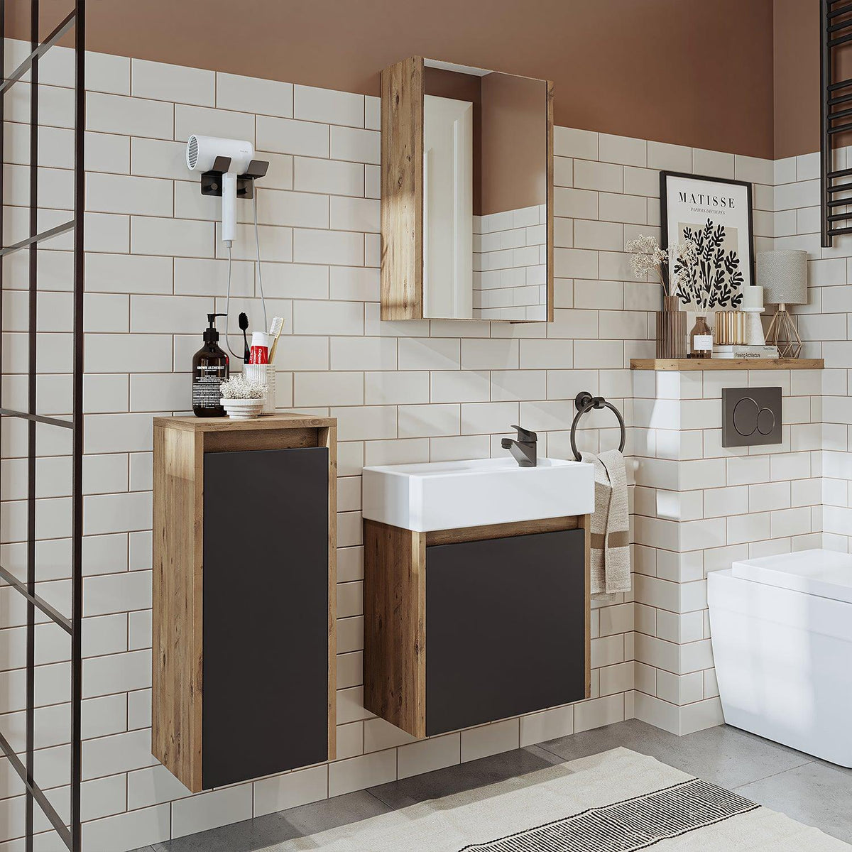 Vanity Bathroom Cabinet 3 Piece Set - Mini - Roomartstore.co.ukbathroom cabinet1960