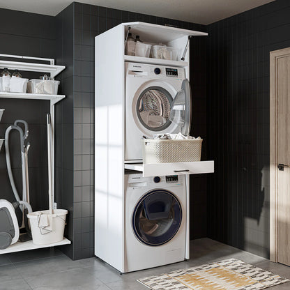 Roomart Duo - Washing Machine Cabinet With Pull-Out Shelf